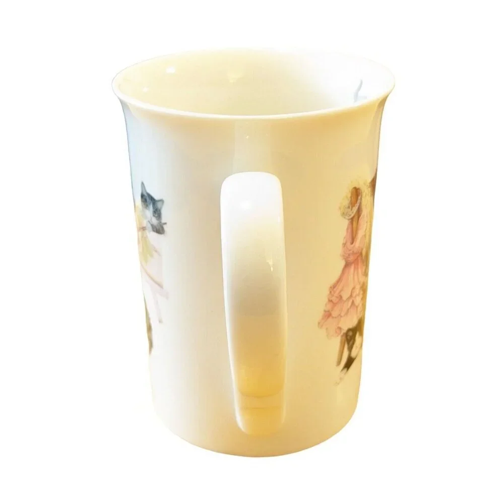 Summer River Cats Mug Cup On Couch Lounging Playful Kittens Pastel Colors Cute - Picture 4 of 8